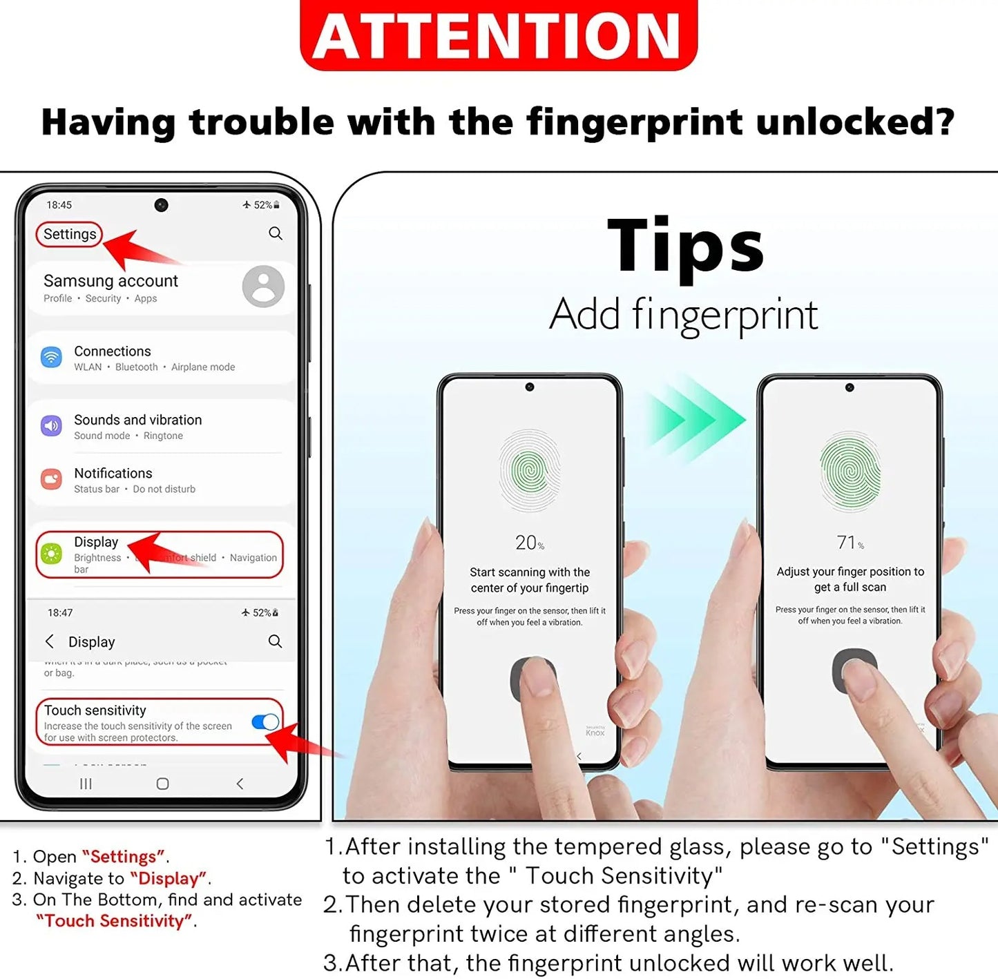 Samsung Galaxy S24 Ultra Screen Protector (3 Pack)